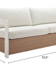 Zuo Modern Gelo Olefin Fabric Outdoor Sofa
