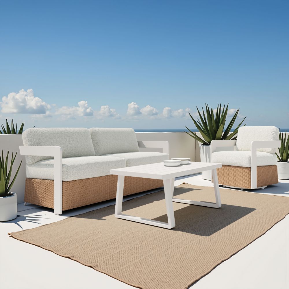 Zuo Modern Gelo Olefin Fabric Outdoor Swivel Chair
