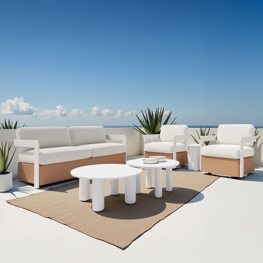 Zuo Modern Gelo Olefin Fabric Outdoor Swivel Chair