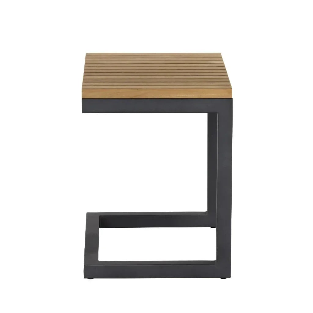 SUNPAN Geneve Aluminum Outdoor C-Shaped End Table