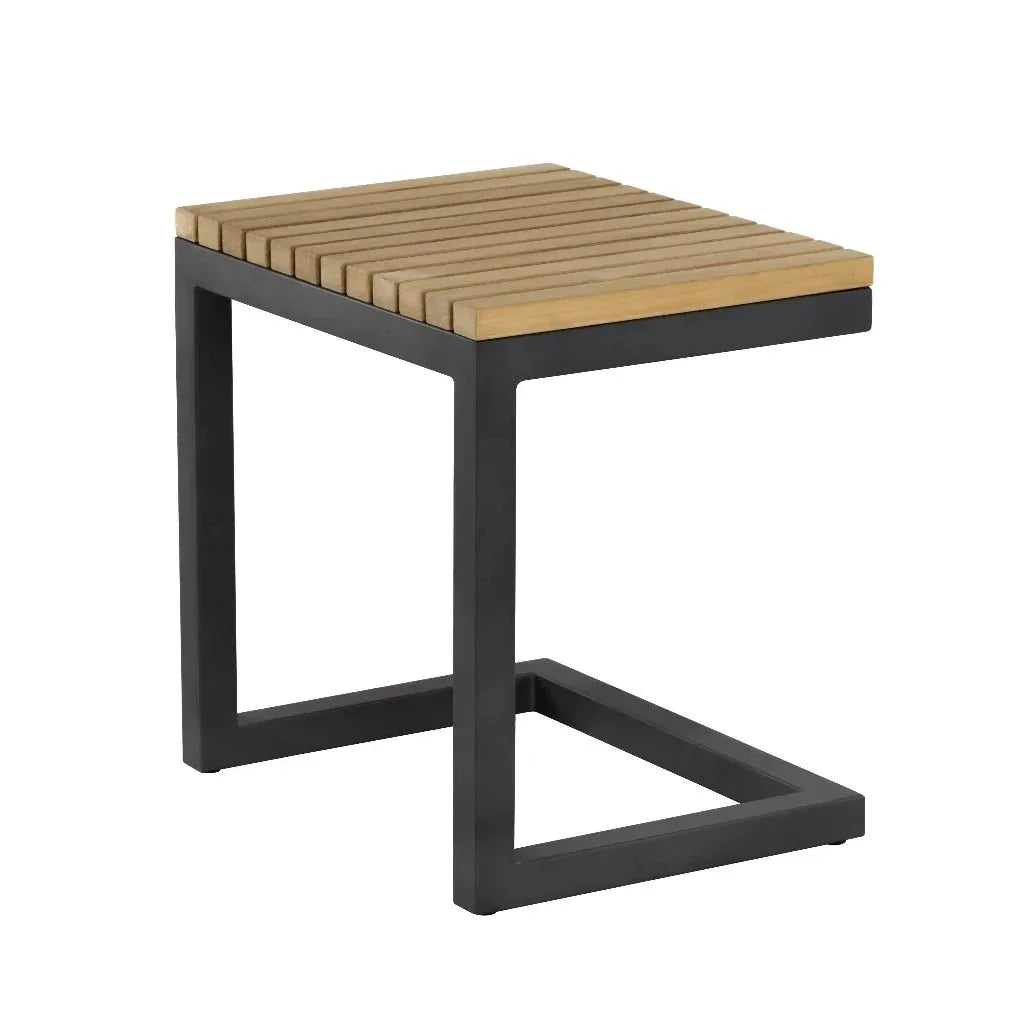 SUNPAN Geneve Aluminum Outdoor C-Shaped End Table