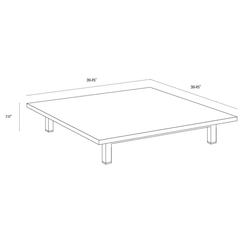 SUNPAN Geneve Aluminum Outdoor Coffee Table