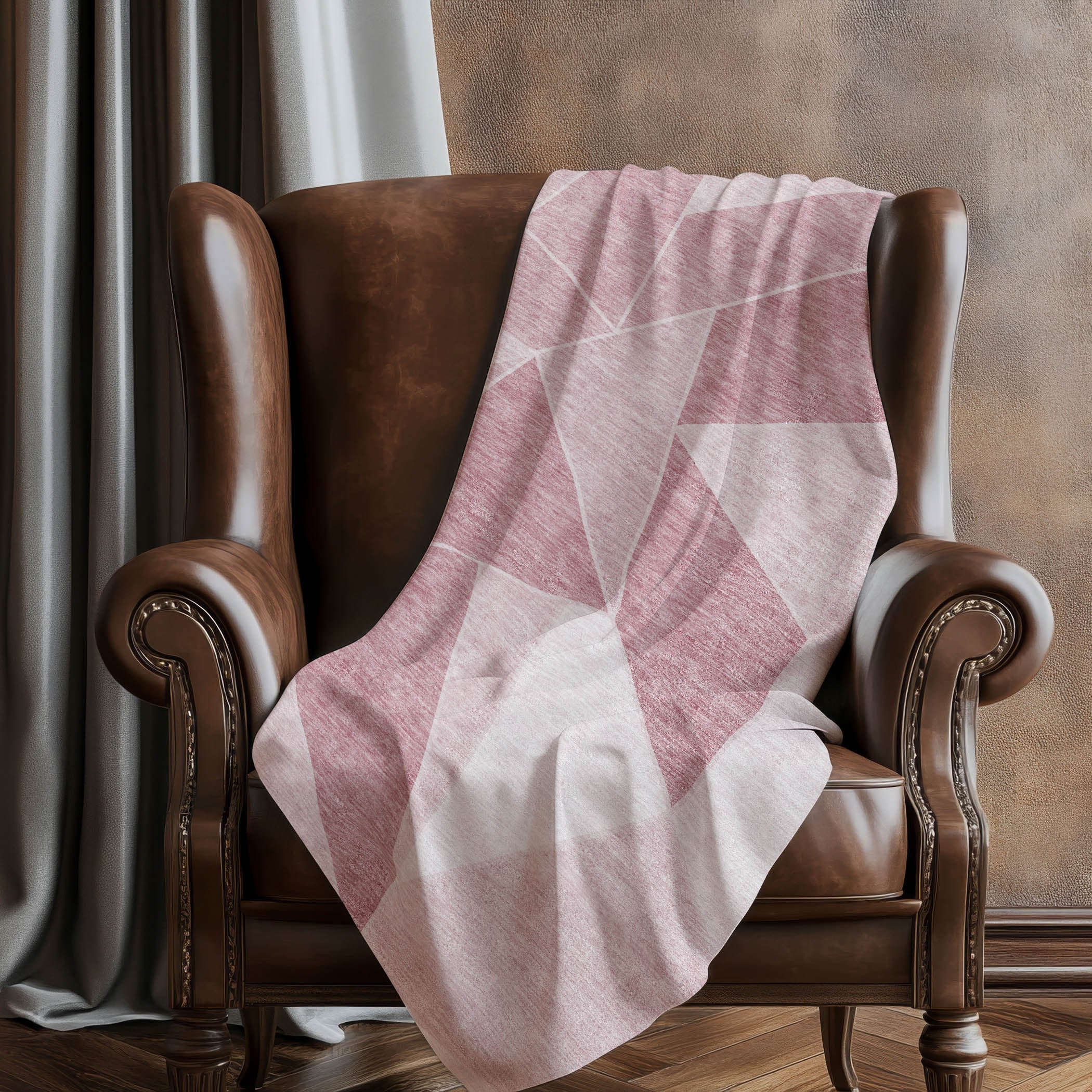 Addison Rugs Gentle Waves Pink Washable Indoor-Outdoor Rug