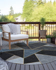 Addison Rugs Gentle Waves Blue Washable Indoor-Outdoor Rug
