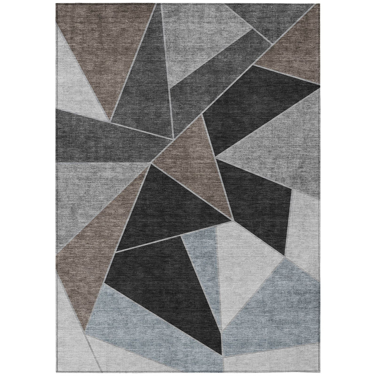 Addison Rugs Gentle Waves Brown Washable Indoor-Outdoor Rug