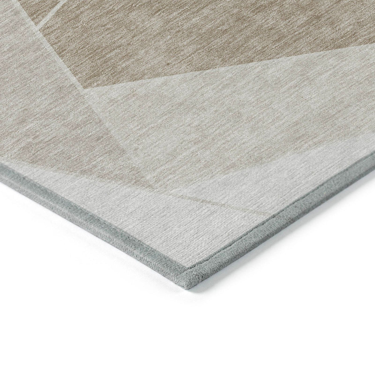 Addison Rugs Gentle Waves Taupe Washable Indoor-Outdoor Rug