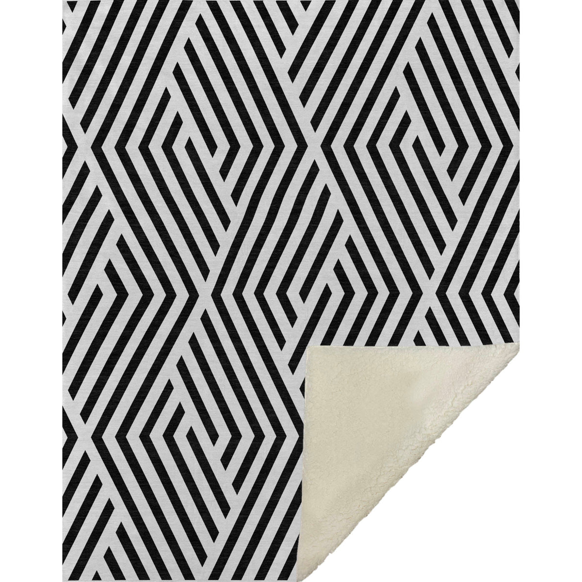 Addison Rugs Geometric Black Washable Indoor-Outdoor Rug