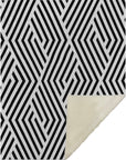 Addison Rugs Geometric Black Washable Indoor-Outdoor Rug