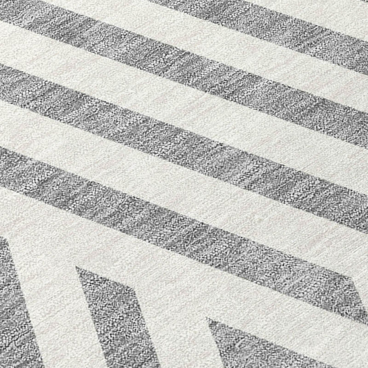Addison Rugs Geometric Grey Washable Indoor-Outdoor Rug