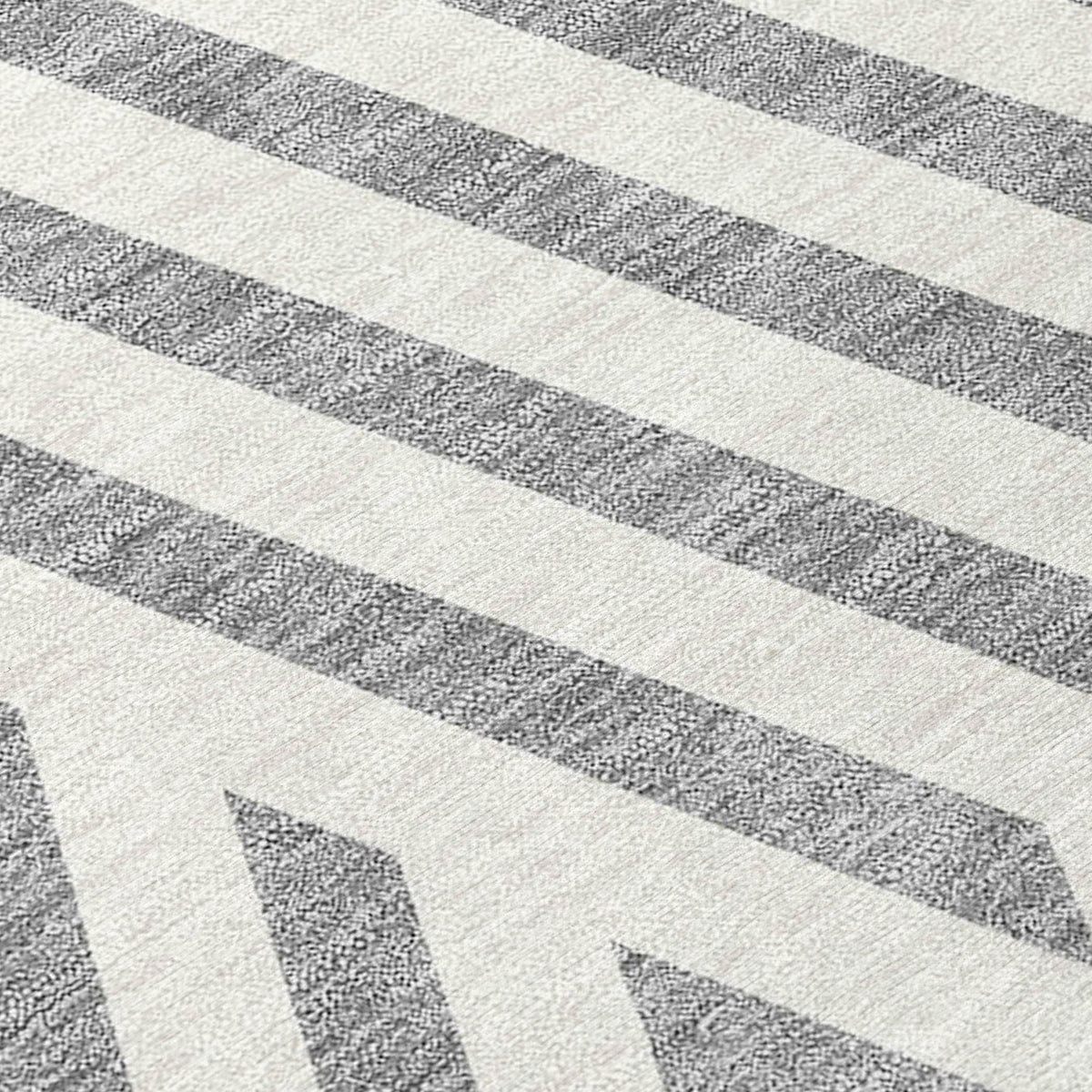 Addison Rugs Geometric Grey Washable Indoor-Outdoor Rug