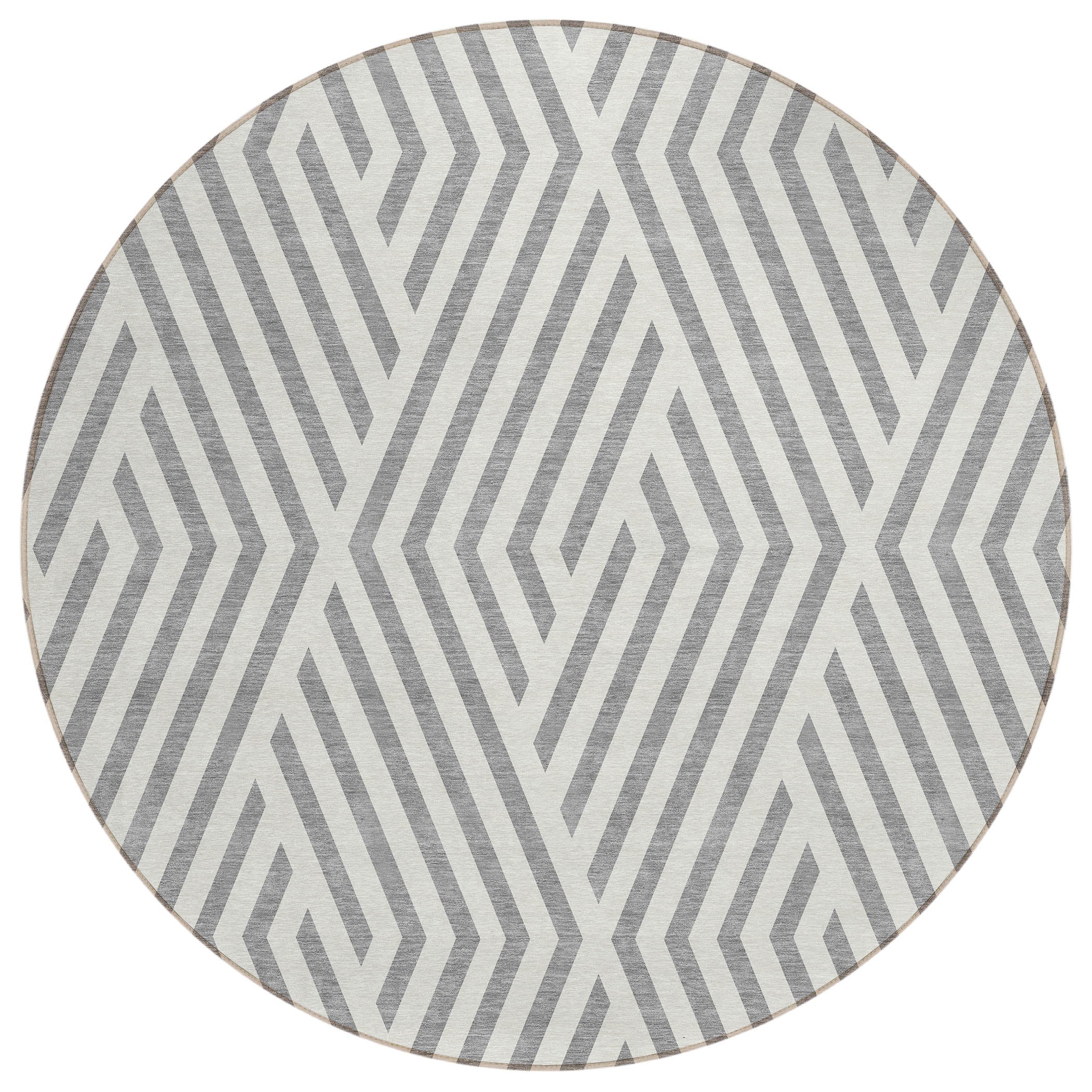 Addison Rugs Geometric Grey Washable Indoor-Outdoor Rug