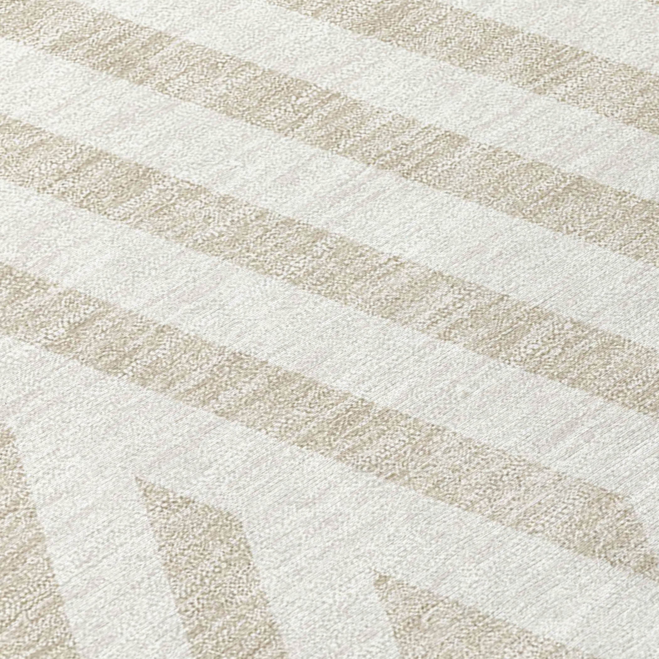 Addison Rugs Geometric Ivory Washable Indoor-Outdoor Rug