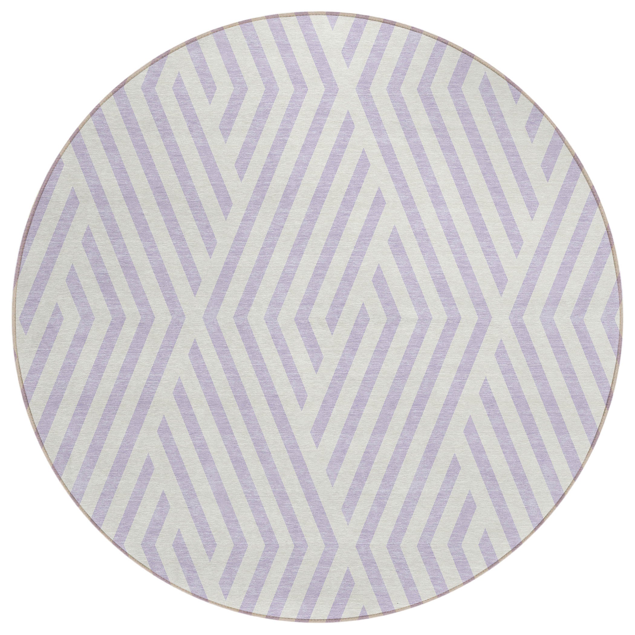 Addison Rugs Geometric Lavender Washable Indoor-Outdoor Rug