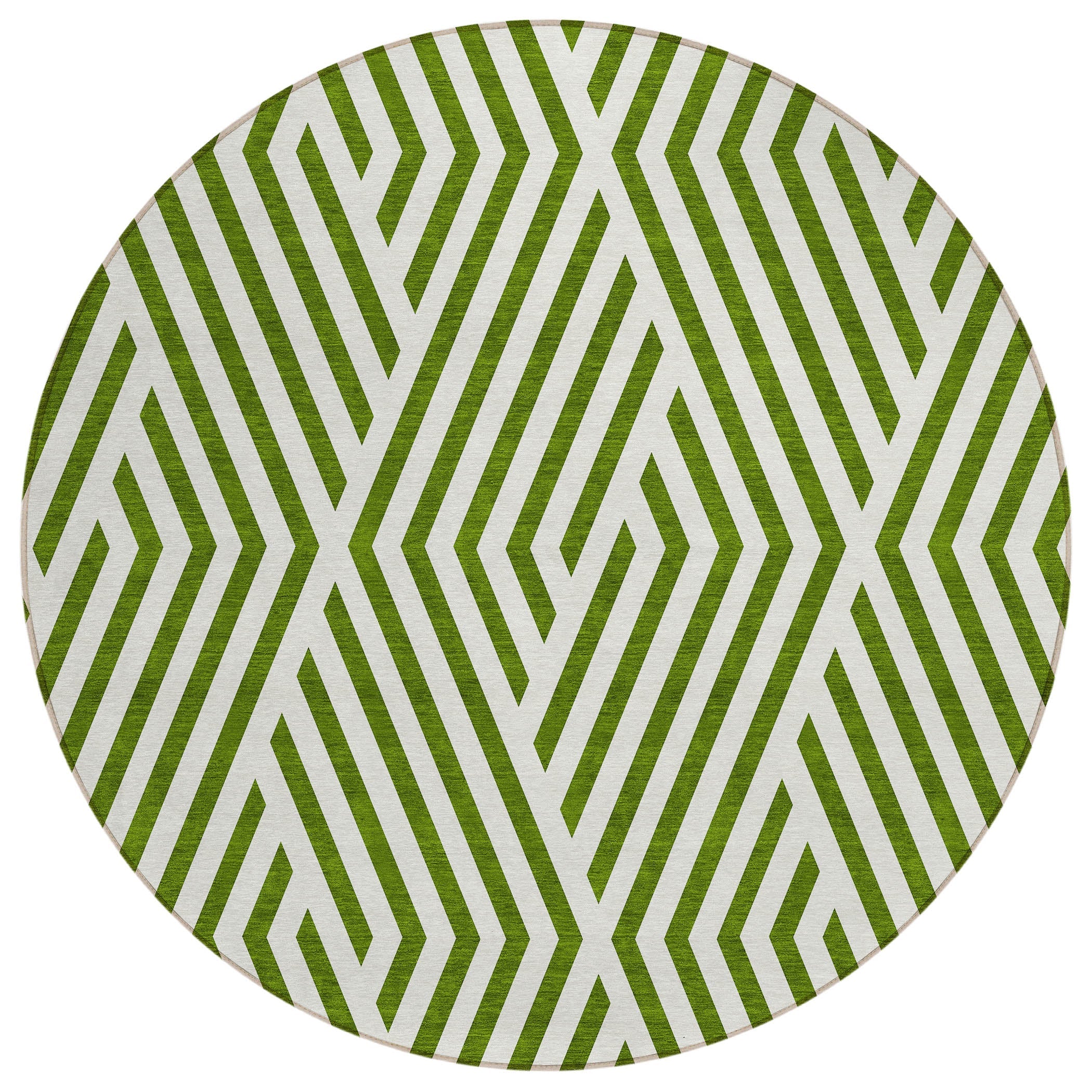 Addison Rugs Geometric Olive Washable Indoor-Outdoor Rug