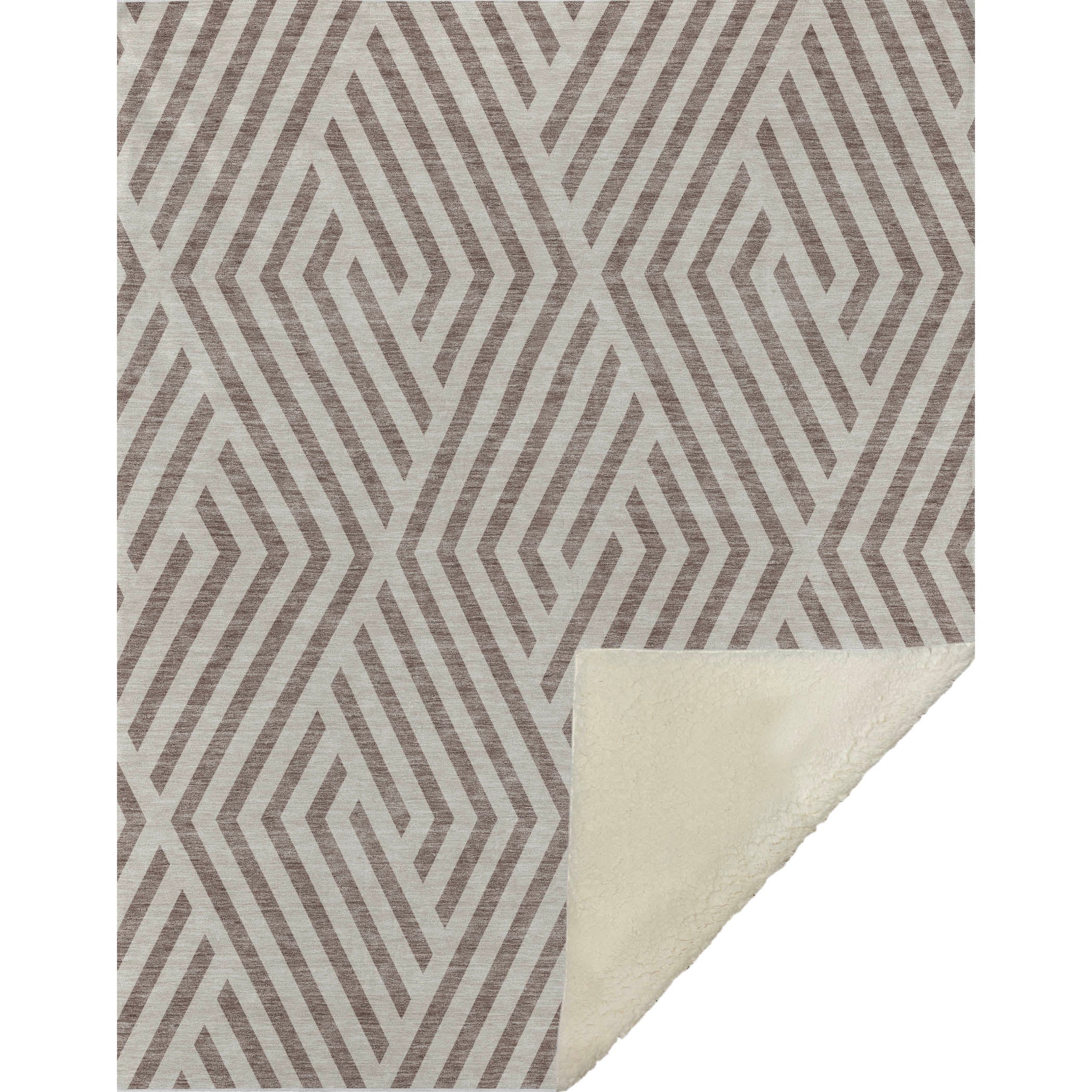 Addison Rugs Geometric Taupe Washable Indoor-Outdoor Rug