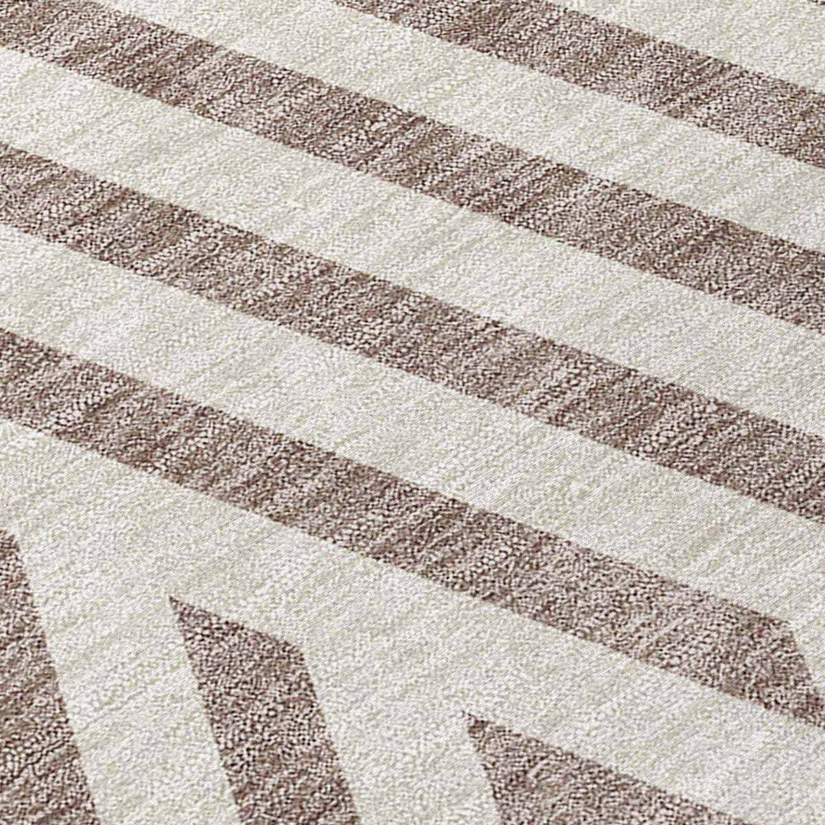 Addison Rugs Geometric Taupe Washable Indoor-Outdoor Rug