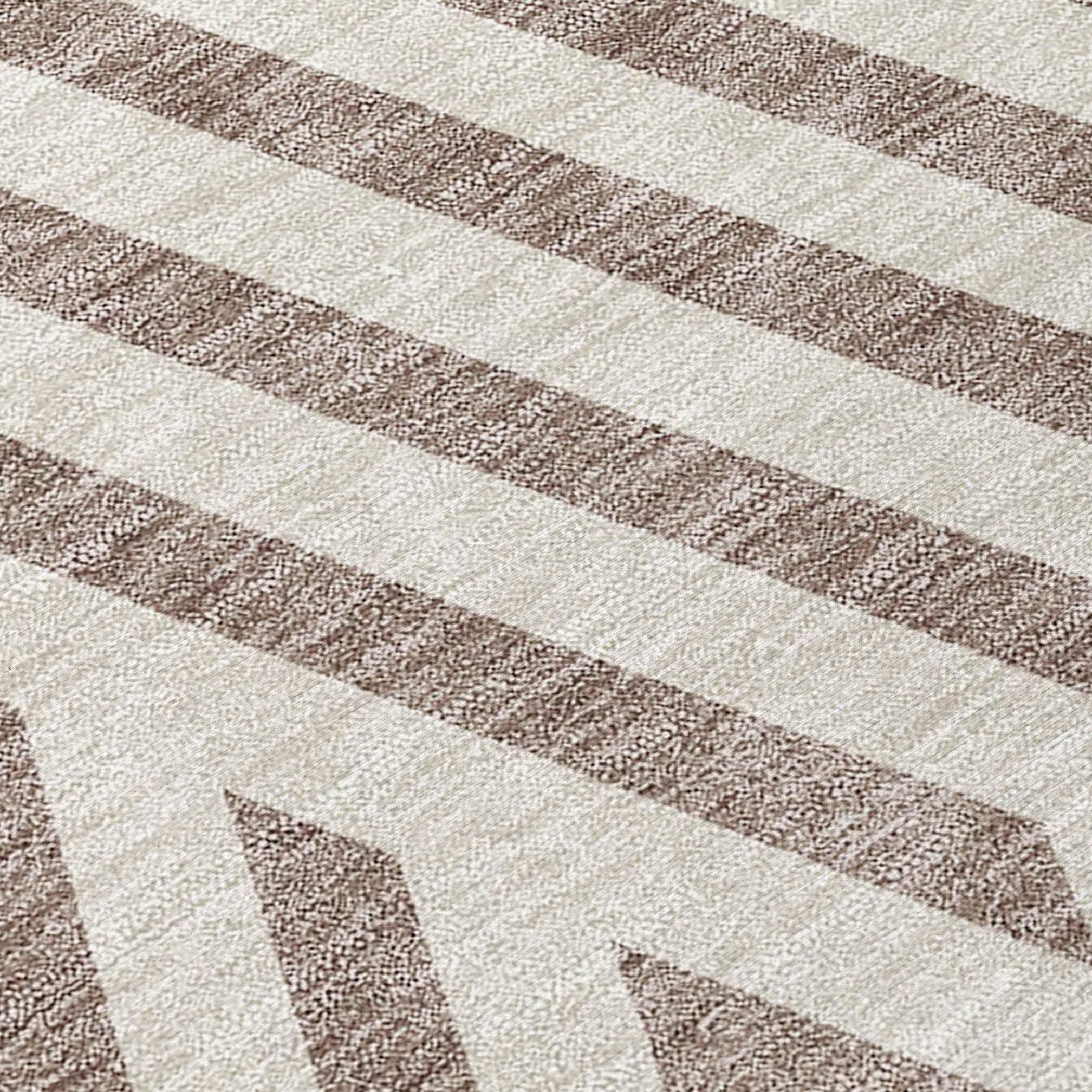 Addison Rugs Geometric Taupe Washable Indoor-Outdoor Rug