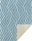 Addison Rugs Geometric Teal Washable Indoor-Outdoor Rug