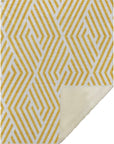 Addison Rugs Geometric Yellow Washable Indoor-Outdoor Rug
