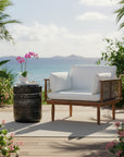 LH Home Geri Concrete Outdoor Side Table