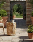 LH Home Geri Concrete Outdoor Side Table