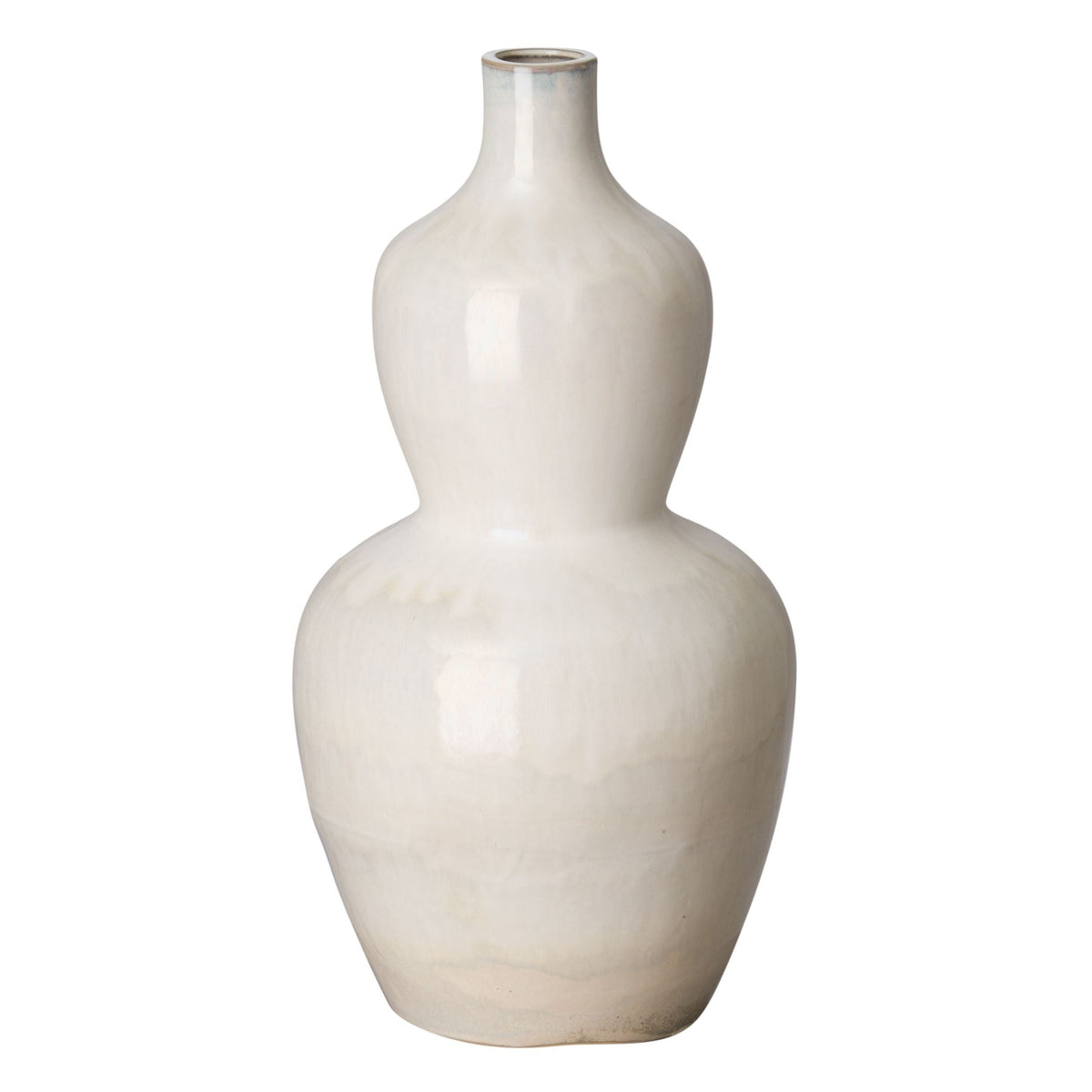 Emissary Gourd Moon White Ceramic Vase