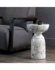 SUNPAN Goya Concrete Outdoor Round End Table