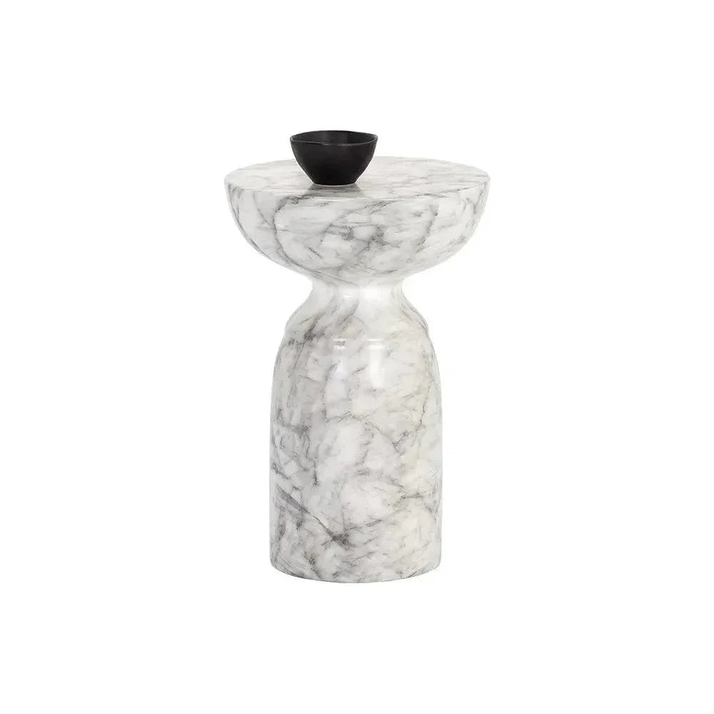 SUNPAN Goya Concrete Outdoor Round End Table