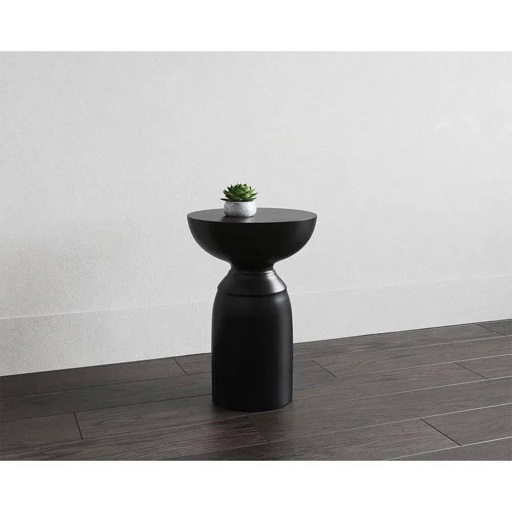 SUNPAN Goya Concrete Outdoor Round End Table