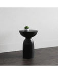 SUNPAN Goya Concrete Outdoor Round End Table
