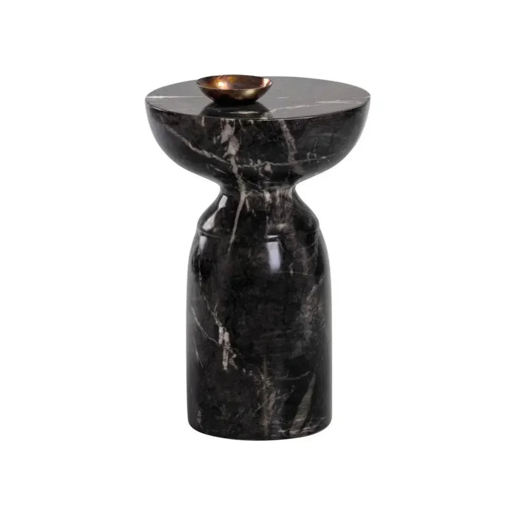 SUNPAN Goya Concrete Outdoor Round End Table