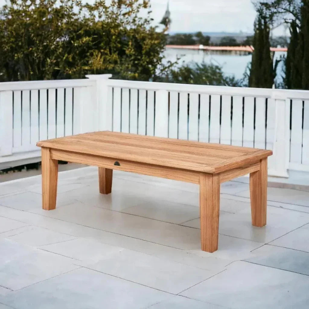 HiTeak Grande Rectangular Teak Outdoor Coffee Table