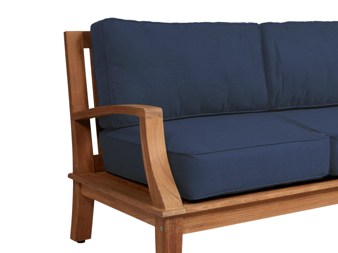 Grande Teak Deep Outdoor Couch Sunbrella Cushion