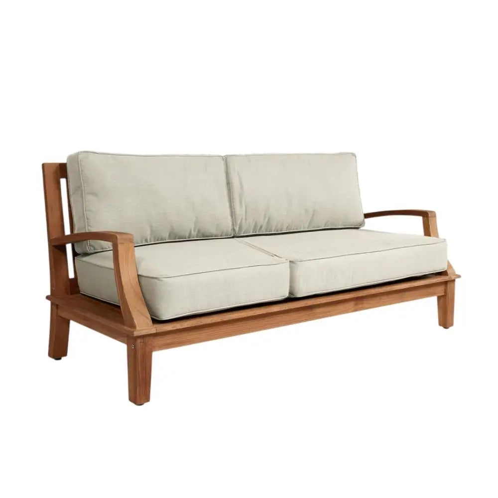 HiTeak Grande Teak Deep Outdoor Couch Sunbrella Cushion