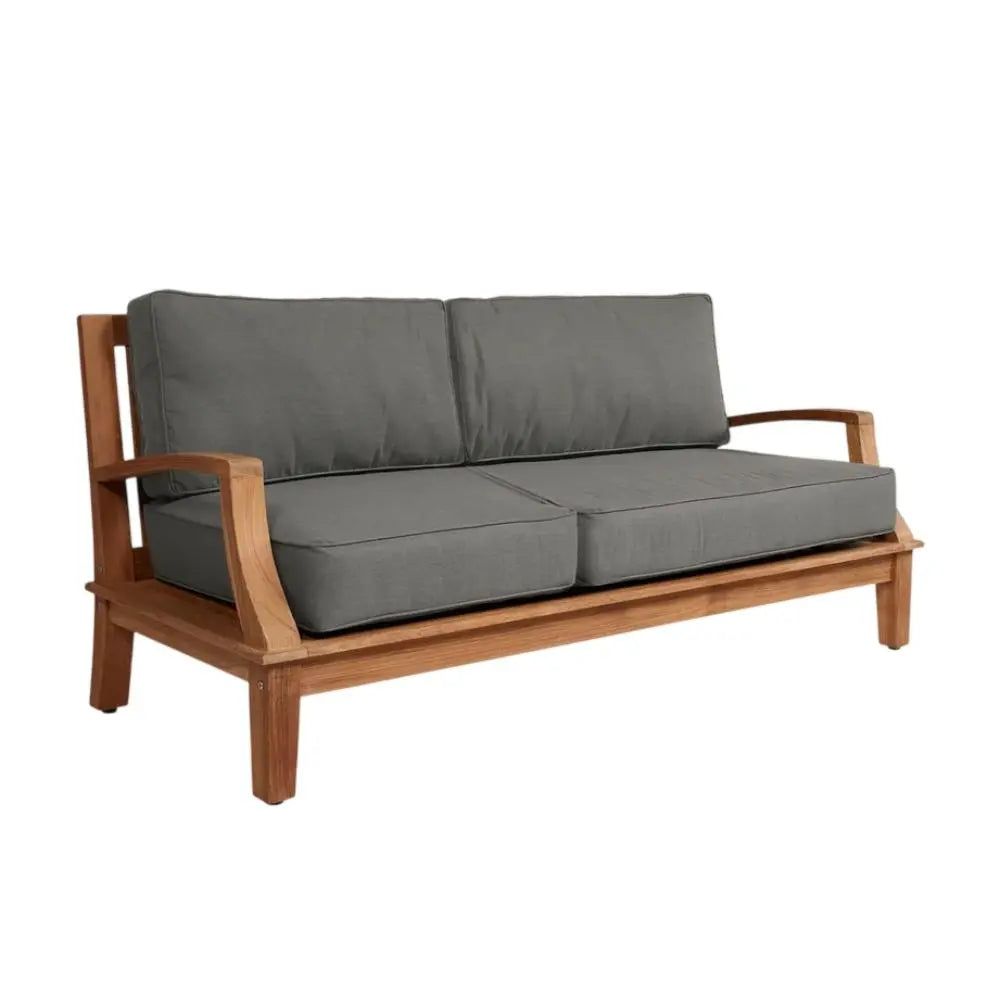 HiTeak Grande Teak Deep Outdoor Couch Sunbrella Cushion