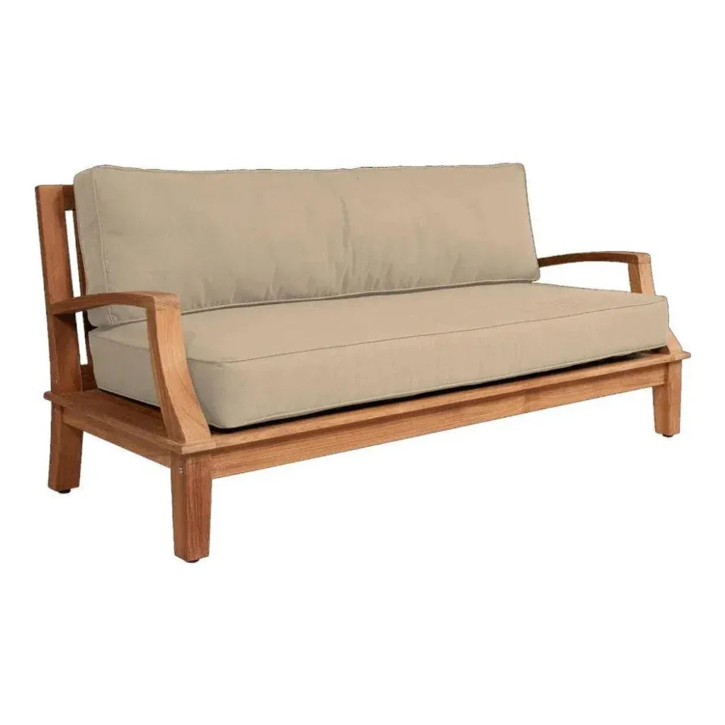Grande Teak Deep Outdoor Couch Sunbrella Cushion - LOOMLAN - HiTeak - Outdoor Sofas &amp; Loveseats