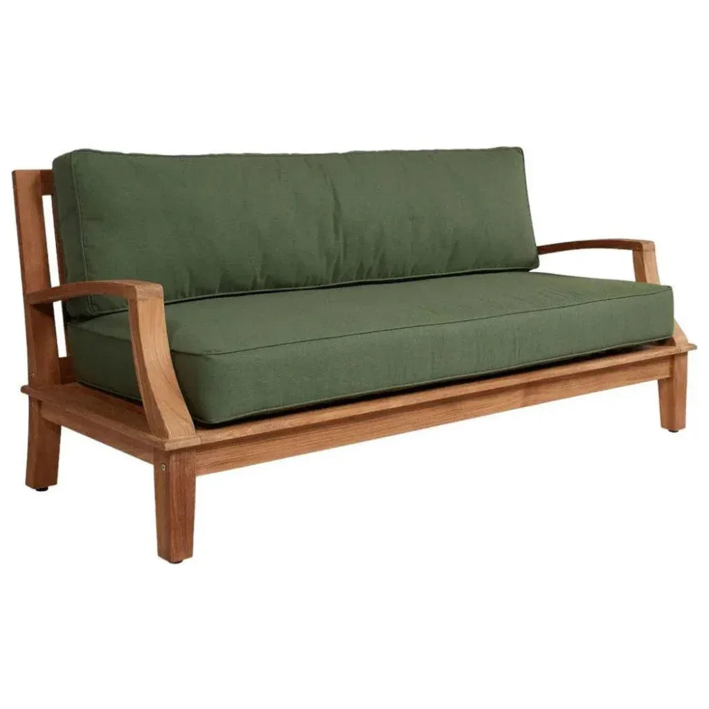 Grande Teak Deep Outdoor Couch Sunbrella Cushion - LOOMLAN - HiTeak - Outdoor Sofas &amp; Loveseats