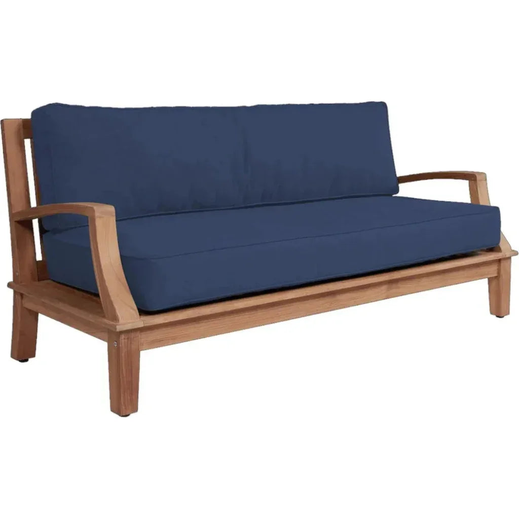Grande Teak Deep Outdoor Couch Sunbrella Cushion - LOOMLAN - HiTeak - Outdoor Sofas &amp; Loveseats