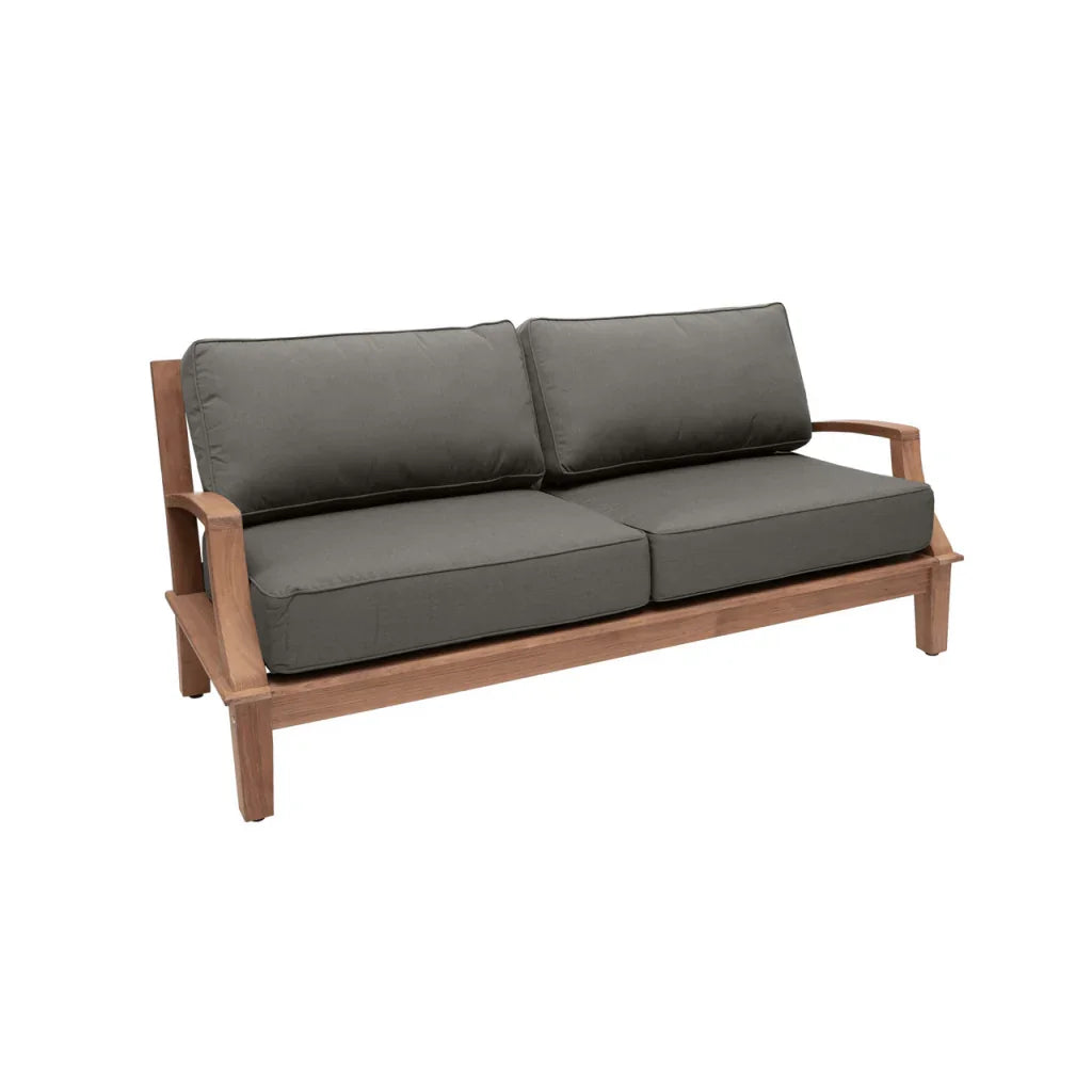 HiTeak Grande Teak Patio Deep Sofa Set with Sunbrella 4PC