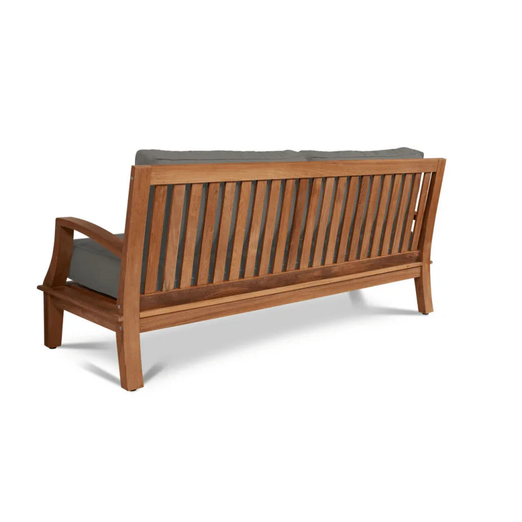 HiTeak Grande Teak Patio Deep Sofa Set with Sunbrella 4PC