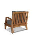 HiTeak Grande Teak Patio Deep Sofa Set with Sunbrella 4PC