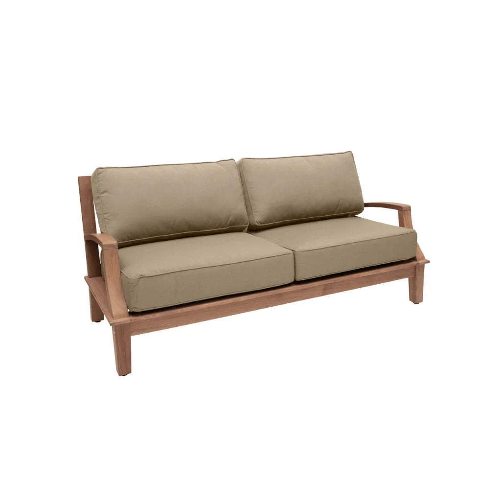 HiTeak Grande Teak Patio Deep Sofa Set with Sunbrella 4PC