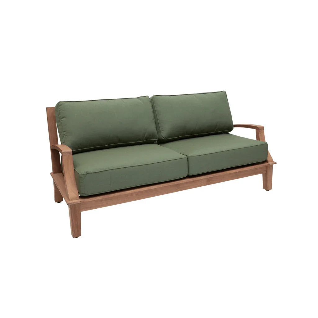 HiTeak Grande Teak Patio Deep Sofa Set with Sunbrella 4PC