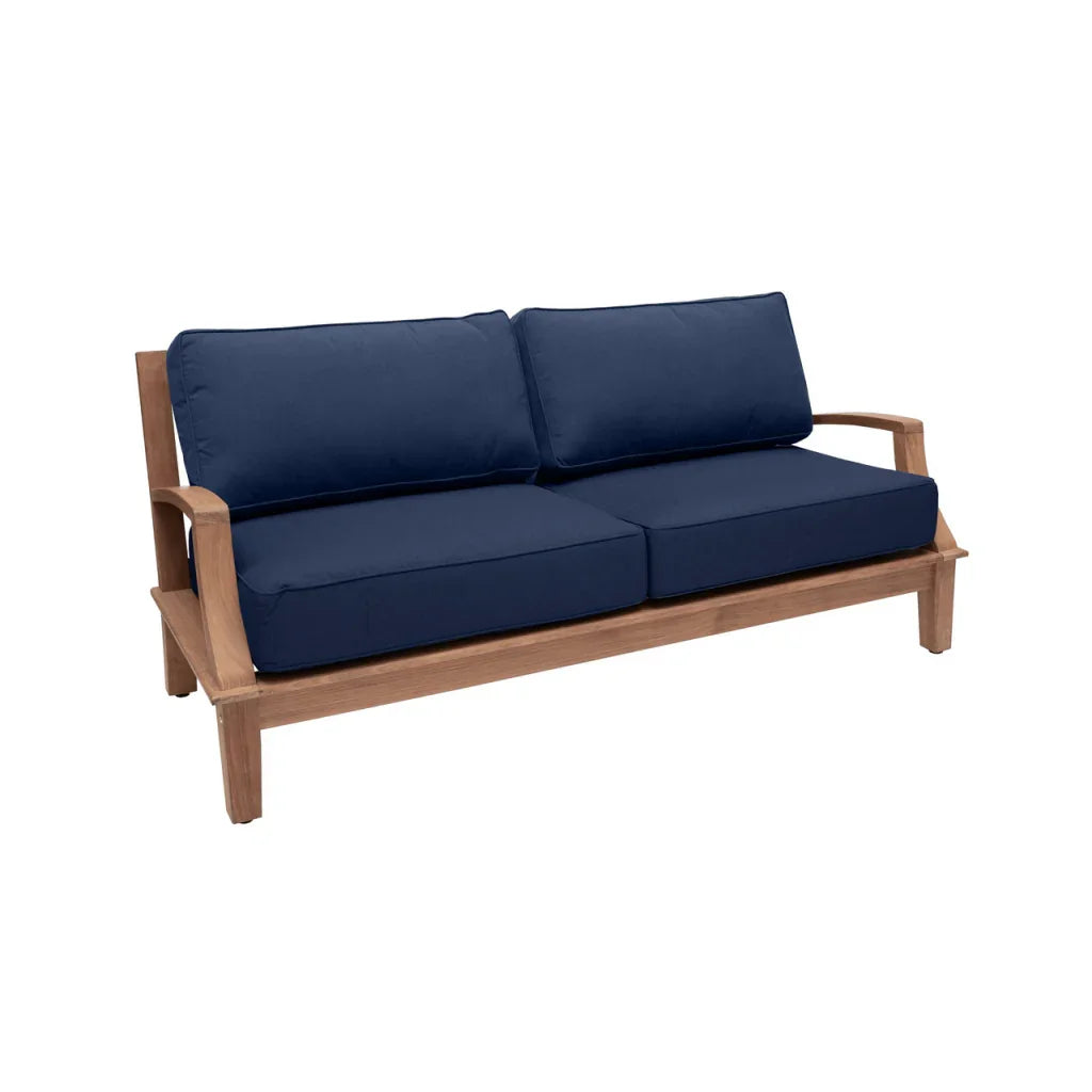 HiTeak Grande Teak Patio Deep Sofa Set with Sunbrella 4PC
