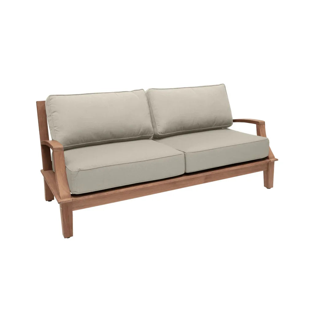HiTeak Grande Teak Patio Deep Sofa Set with Sunbrella 4PC
