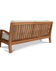 HiTeak Grande Teak Patio Deep Sofa Set with Sunbrella 4PC