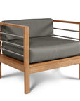HiTeak SoHo Teak Outdoor Club Chair Sunbrella Cushion