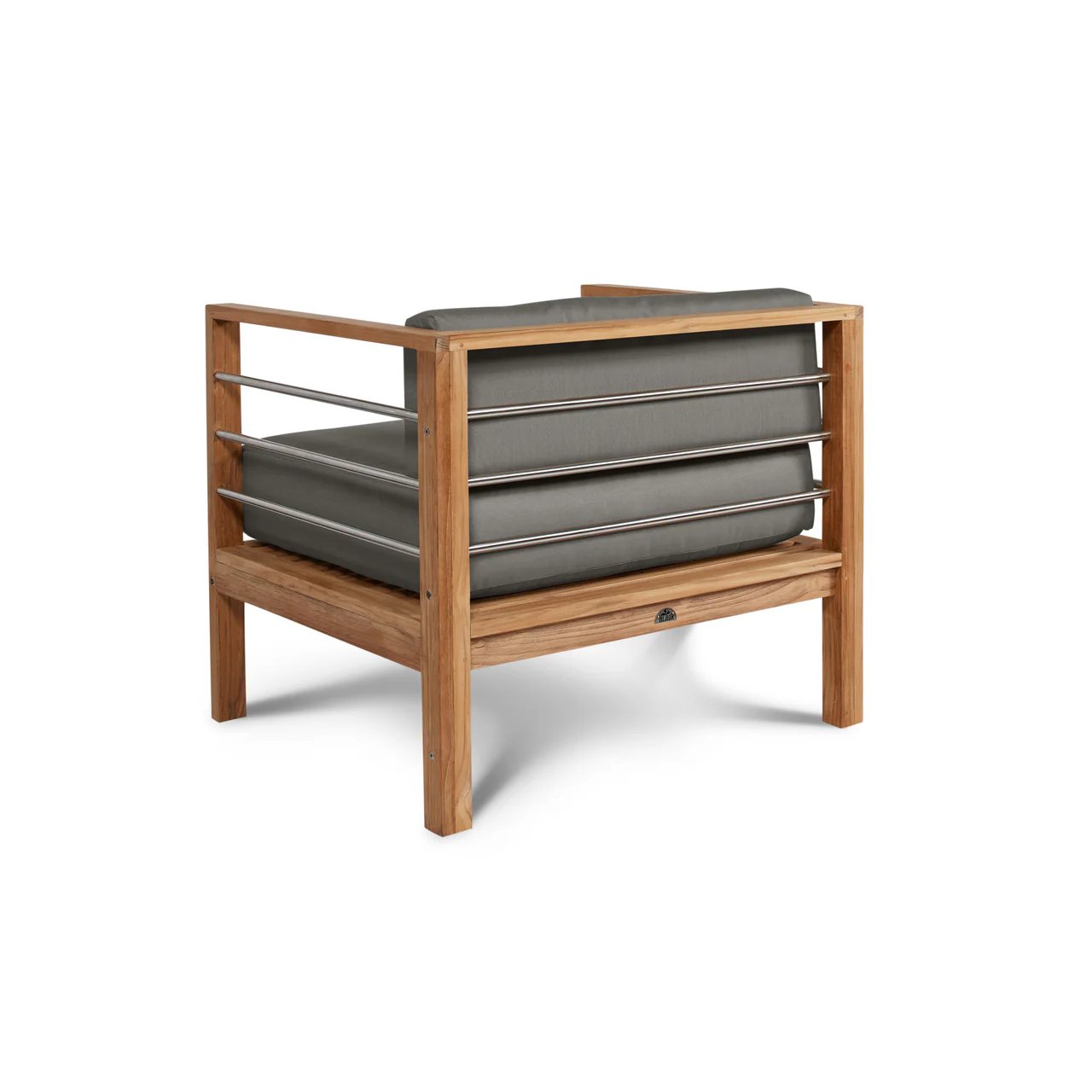 HiTeak SoHo Teak Outdoor Club Chair Sunbrella Cushion