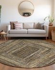 Addison Rugs Haelanor Brown Washable Indoor-Outdoor Rug