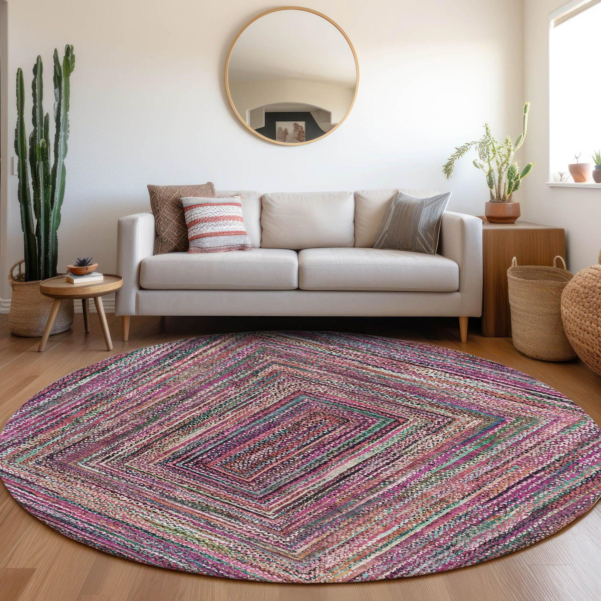 Addison Rugs Haelanor Pink Washable Indoor-Outdoor Rug